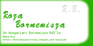 roza bornemisza business card